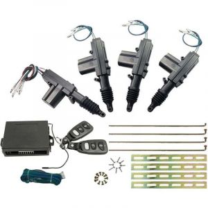 centralisation Voiture Universel, syst&egrave;me d'ouverture sans cl&eacute;, kit de Verrouillage de Porte &agrave; Distance+ actionneur de Verrouillage de Porte 4 pi&egrave;ces