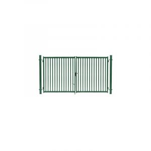 Cloture&jardin - Portail Barreaud&eacute; Vert jardiplus - Largeur 4m - 2 m&egrave;tres