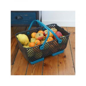 Panier de r&eacute;colte Kajo Gris 15L - Turquoise