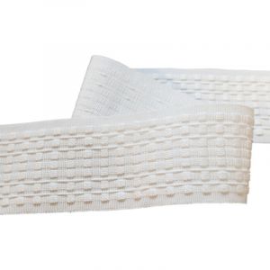 Ruflette galon fronceur Blanc 70 mmx4 m