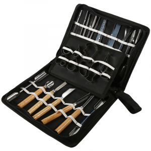 1 ensemble de 46 outils de sculpture portables, légumes, fruits, aliments, ciseaux de cuisine, Kit de produits de coupe
