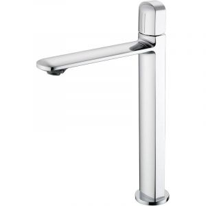 Robinet Salle Bain Chrom&eacute;, Robinet Vasque &agrave; Poser, Mitigeur Lavabo Haut, Eau Chaude Et Froide R&eacute;Glable, Mousseur Rempla&ccedil;Able, Laiton