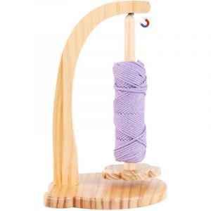 Bobinoir &agrave; Laine, D&eacute;rouleur Pelote de Laine en Bois, Support Magn&eacute;Tique pour Pelotes de Laine pour Les Amateurs de Tricot, Cadeau Fete Des Meres