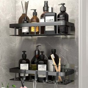 Tuserxln - Etag&egrave;re Douche Lot de 2,Serviteur de Douche,Sans Perage &eacute;tag&egrave;re Murale de Rangement pour Baignoire,pour Salle de Bain/Cuisine/Chambre
