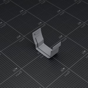 Jonction &agrave; coller pour Goutti&egrave;re double profil - Gris