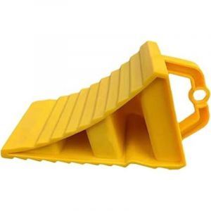 Cale Roue De Voiture, Cale Roue Caoutchouc, Cale pour Remorque avec Poign&eacute;e, Bloc Anti-D&eacute;Rapant, Cale De Roue pour Camion, But&eacute;e De Roue Polyvalente