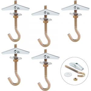 Crochet Plafond,M685mm Crochet Fixation Plafond,Crochet Lustre Plafond(5Pcs) - Lntyq