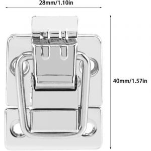 10 pièces Tiroir Hardware fermoir Serrure pour Boîte à bijoux en métal Valise Verrou Coffres Verrou