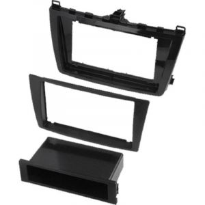 Adnauto - Facade autoradio 2Din compatible avec Mazda 6 08-12 avec vide-poche - noir brillant