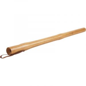 QEM - Bouffadou en bois lisse haute qualité avec anse en simili cuir 80cm