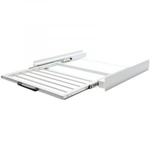 Kit de superposition universel 2 en 1 pour lave-linge/sèche-linge Avec Porte-serviettes Blanc Standard 60 cm avec étagère coulissante - Einfeben