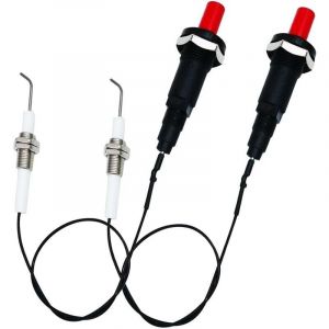 Kit d'allumage pi&eacute;zo &agrave; bouton poussoir au propane de 30 cm de long pour gril &agrave; gaz/cuisini&egrave;re/chauffage/po&ecirc;le Spaker Spaker Generator Kit d'allumage