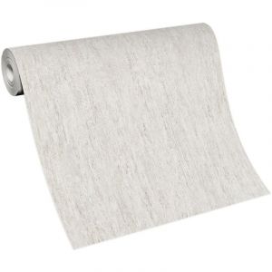 Bricoflor - Papier peint effet béton gris clair tendance | Tapisserie béton grise claire couloir & bureau | Papier peint moderne intissé pour chambre