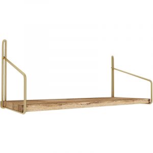 &eacute;tag&egrave;re murale, &eacute;tag&egrave;re de rangement Shelf Gold Brun