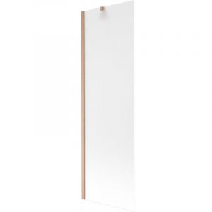 Next écran de baignoire à 1 volet 60 x 150 cm, givre, cuivre brossé - 895-060-000-00-30-65 - Mexen