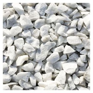 Big Bag Express - pack 200kg Gravier de Marbre Blanc de Carrare &oslash; 9/12 mm (8 Sacs x 25kg) - Livraison standard