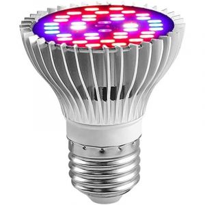 Lampe de Croissance LED &agrave; Spectre Complet 30W, pour Plantes D'int&eacute;rieur L&eacute;gumes et Feurs, E27 Ampoule LED pour Serre Hydroponique, Durable et Haute
