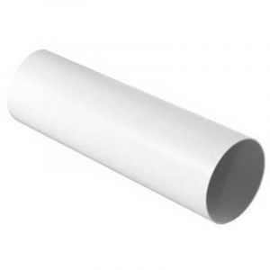 TUYAU ROND POUR SYST&Egrave;ME DE VENTILATION CANALIS&Eacute; BLANC Dimensions : diam&egrave;tre 100 mm - longueur 1500 mm