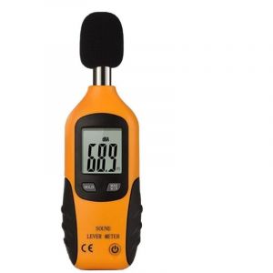 Jalleria - Sonomètre 30-130dBA, Décibelmètre Professionnel Avec écran Rétro-éclairé (Pile De 9V Incluse)