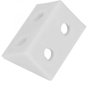 Gistuch - Code à Angle Droit en Plastique de 50 pièces, Code de Supports d'angle de Renfort de Gousset d'angle, pour tiroirs, fenêtres, Meubles,