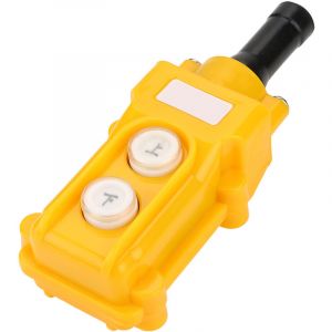 Ej.Life &ndash; Grue d'atelier palan &agrave; cha&icirc;ne 500kg &ndash; Interrupteur &agrave; bouton-poussoir &ndash; Commande durable en plastique ABS &ndash; Pour environnements humides