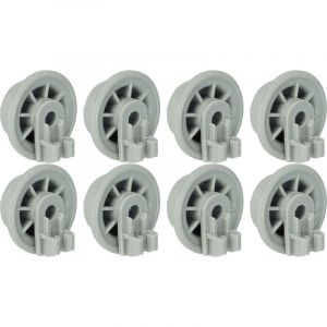 8x Roulette pour panier inférieur compatible avec Quelle lave-vaisselle - Diamètre 35 mm - Vhbw