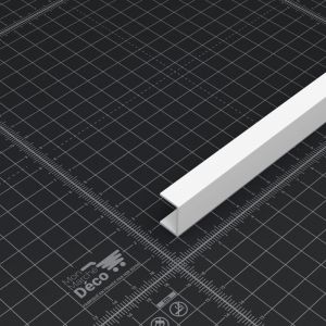 Profilé pvc en u 16 x 9 mm - Longueur 1.80 m - Blanc