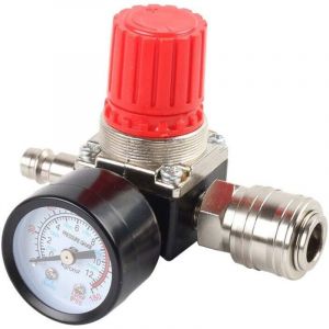 Régulateur de pression d'air valve pneumatique 1/4, détendeur pneumatique valve, vanne de régulation de pression pour compresseur d'air