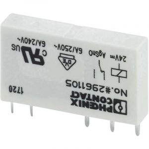 Phoenix Contact - Relais pour circuits imprim&eacute;s 2961121 24 v/dc 6 a 1 inverseur (rt) 1 pc(s)