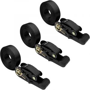 Jalleria - Pièces Sangle a Cliquet, Petite Sangle Arrimage 2.5cm x 4m, Sangles à Cliquer, Sangle Moto Remorque Sangles D'Arrimage à Cliquet, Nouvelle
