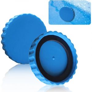 2 Pièces Bouchon d'Hiver pour Piscine, Set de Fermeture Hivernale pour Piscines Intex , Accessoires Bouchon de Piscine avec Joints Adaptés, Bouchon