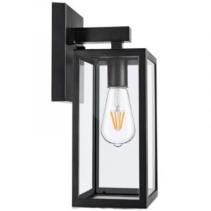 Applique murale LED industrielle, douille E26, noire, applique murale extérieure, éclairage extérieur, éclairage extérieur, éclairage de jardin