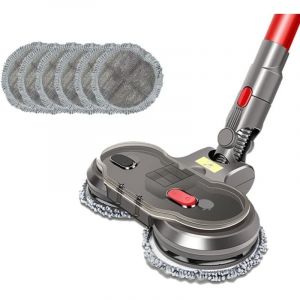 Tête de balai électrique humide et sec compatible avec Dyson V7 V8 V10 V11 Pièces remplaçables avec réservoir d'eau Tête de balai Tampons de balai