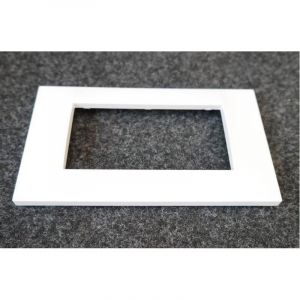 Schneider Electric - Plaque de finition blanc polaire 2 postes 4M entraxe 45mm horizontale pour appareillage mural altira