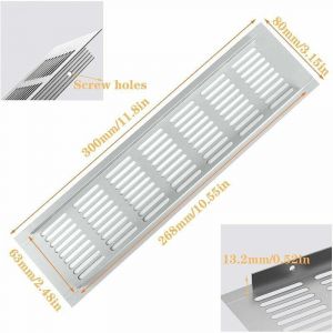 4 Pcs Grille Aeration Aluminium, Grille Aeration Grande Taille Grille Ventilation Rectangulaire Ventilation Grille Grille Aeration pour Four pour la