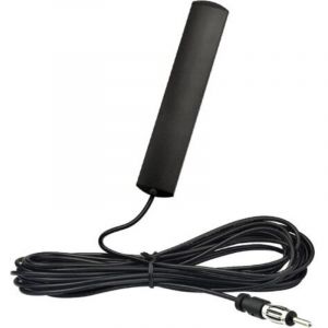 [JAMAIS UTILIS&Eacute;] Antenne Autoradio Voiture Brise Collante Adaptateur Fiche DIN avec 3m C&acirc;ble Compatible avec Auto Camion V&eacute;hicule SUV Jeep FM AM