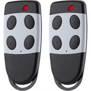 Lot de 2 t&eacute;l&eacute;commandes d'ouvre-porte de garage 433,92 MHz compatibles avec CARDIN S449 QZ4 et S449 QZ2