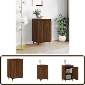 Vidaxl - Buffet chêne marron 40x35x70 cm bois d'ingénierie - Buffet Design - Meuble Rangement - Armoire Entrée - Commode Salon - Mobilier Gris