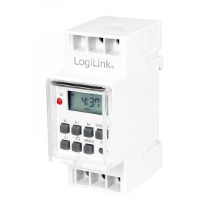 Logilink - ET0010 minuteur électrique programmateur journalier/hebdomadaire blanc