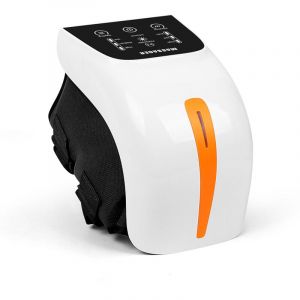 Masseur de Genou Sans Fil, Th&eacute;rapie Infrarouge, Appareil de Massage des Genoux Avec &Eacute;cran Tactile LED, 3 Niveaux de Chaleur et de Vibration pour