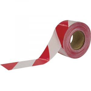 182782 Rouge / blanc Bande de fermeture (l x l) 500 m x 75 mm - Cimco