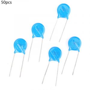 Composant &eacute;lectronique, varistance en ligne de haute qualit&eacute; 10D431K diam&egrave;tre 10 mm 50 pi&egrave;ces 10D-431K pour usage industriel &agrave; domicile