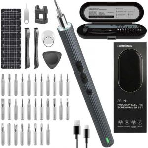Mini Tournevis Electrique Precision, [un Couple de 0,45-0,65/4N.M,Sans Fil] Tournevis Pr&eacute;cision &eacute;lectrique,39 en 1 Tournevis Pr&eacute;cision Rechargeable