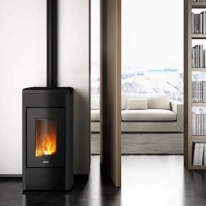 Freepoint - Po&ecirc;le &agrave; granul&eacute;s &eacute;tanche Duke 12 Noir - 12 kW