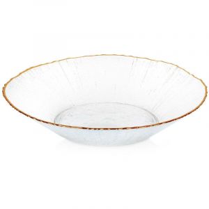 Saladier en verre dore 205 cm 500 ml
