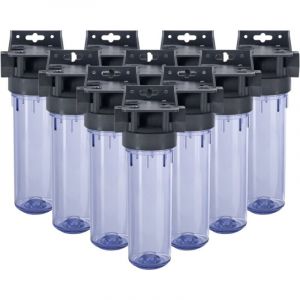 Apic - Pack de 10 Porte Filtre 2 pièces avec clés et équerres
