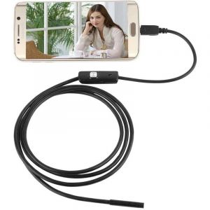 Cordon souple de 5,5 mm à 2 m USB Endoscope, caméra HD 2 en 1 USB Inspection Caméra endoscope pour Android