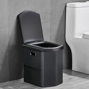 Toilette Portable Camping Car, Pot de Chambre Adulte, WC Portable, Toilette Seche Pliable avec Couvercle pour Camping, Voyages, Plage