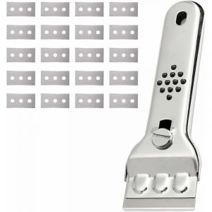 Grattoir Plaque Vitroc&eacute;ramique en Acier Inoxydable Grattoir Vitre Plaque Induction Racloir Vitroc&eacute;ramique Peinture Scraper Raclette Plaque