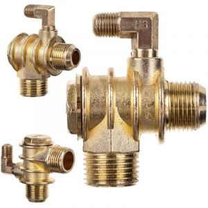 Clapet Anti-Retour Pour Compresseur 1/2"" 3/4"" Avec Purge M&eacute;tal